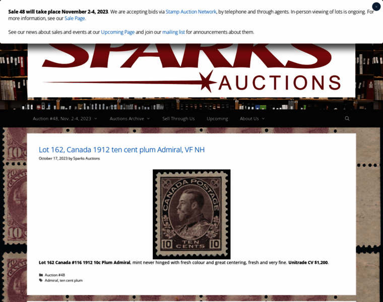 Sparks-auctions.com thumbnail