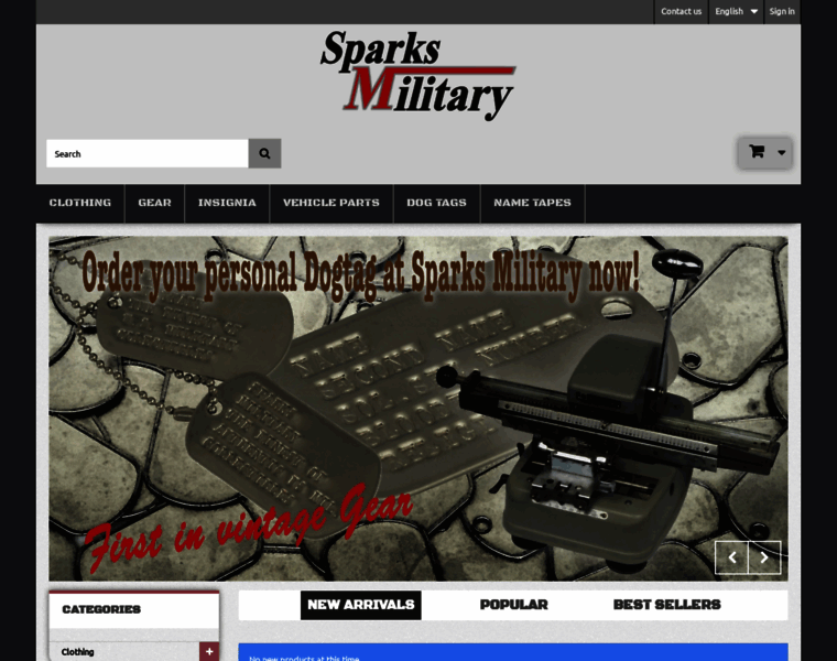 Sparks-military.com thumbnail