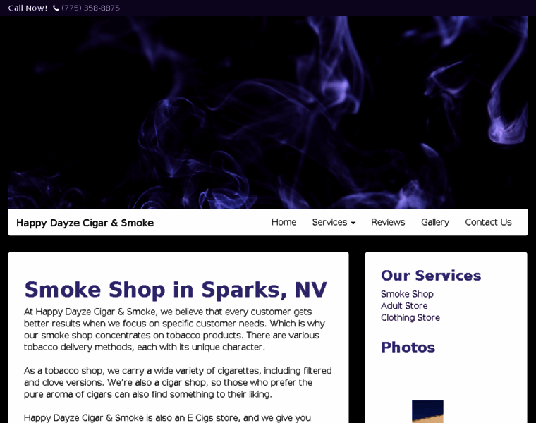 Sparkssmokeshop.com thumbnail