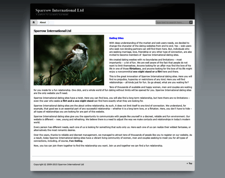 Sparrowintl.com thumbnail