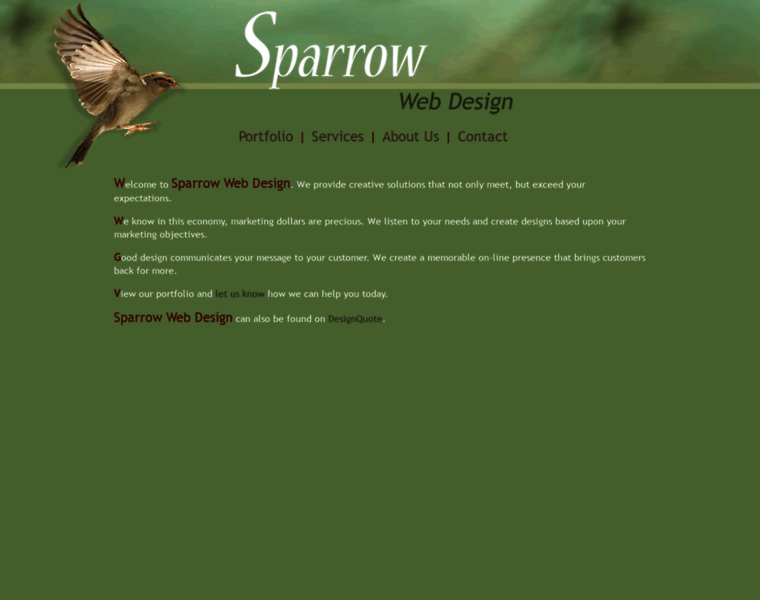 Sparrowwebdesign.com thumbnail