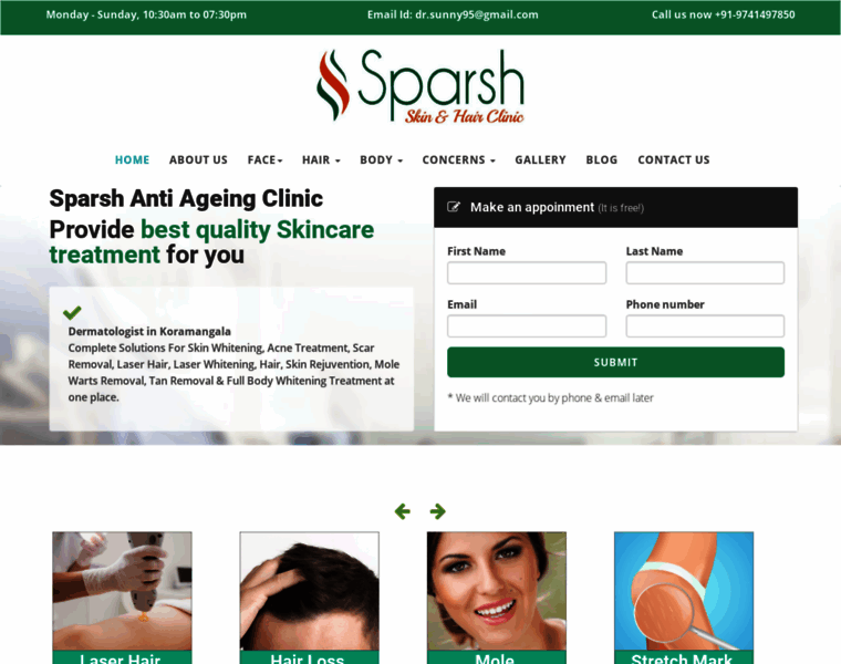 Sparshskincare.co.in thumbnail