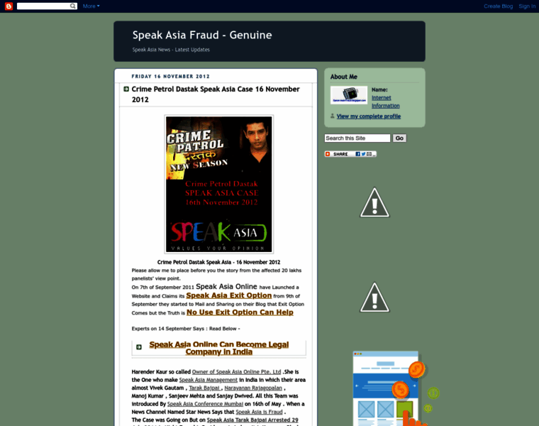 Speak-asia-fraud.blogspot.com thumbnail