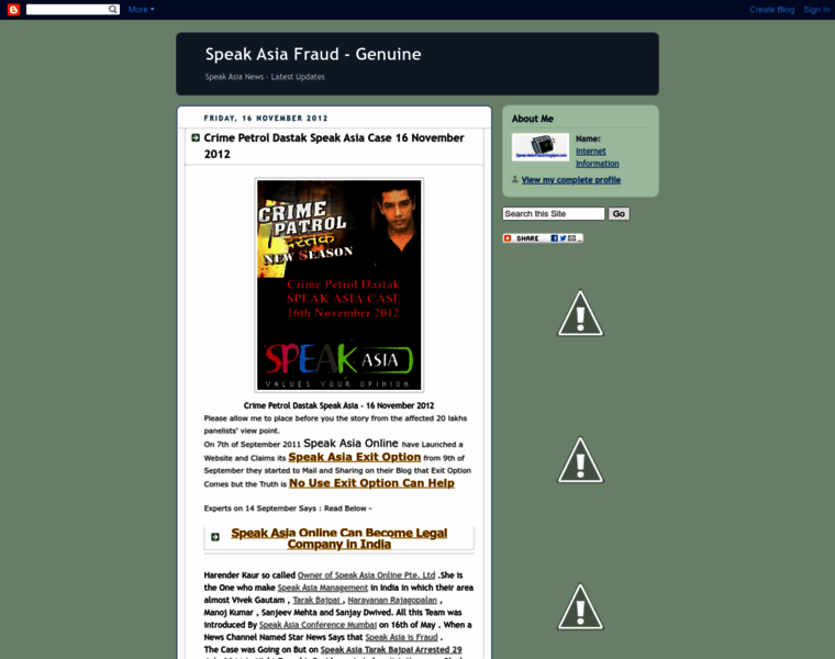 Speak-asia-fraud.blogspot.in thumbnail