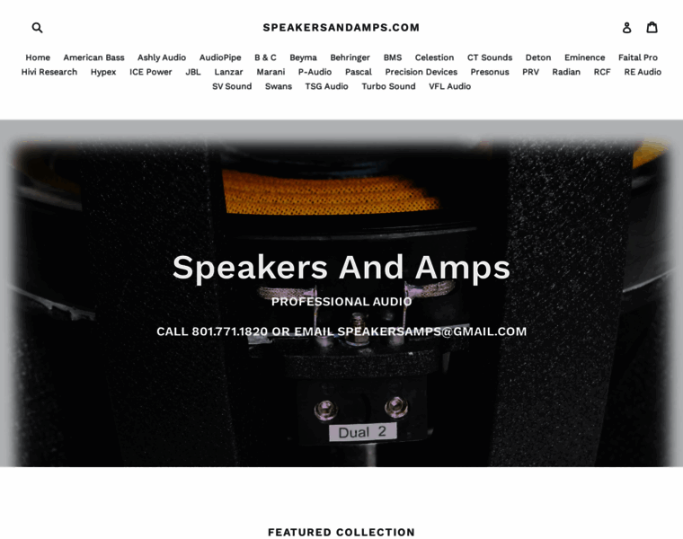 Speakersandamps.com thumbnail