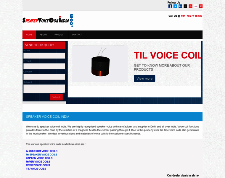Speakervoicecoilindia.com thumbnail