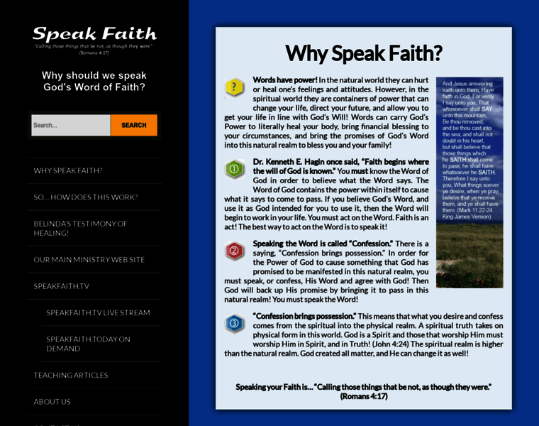 Speakfaith.com thumbnail