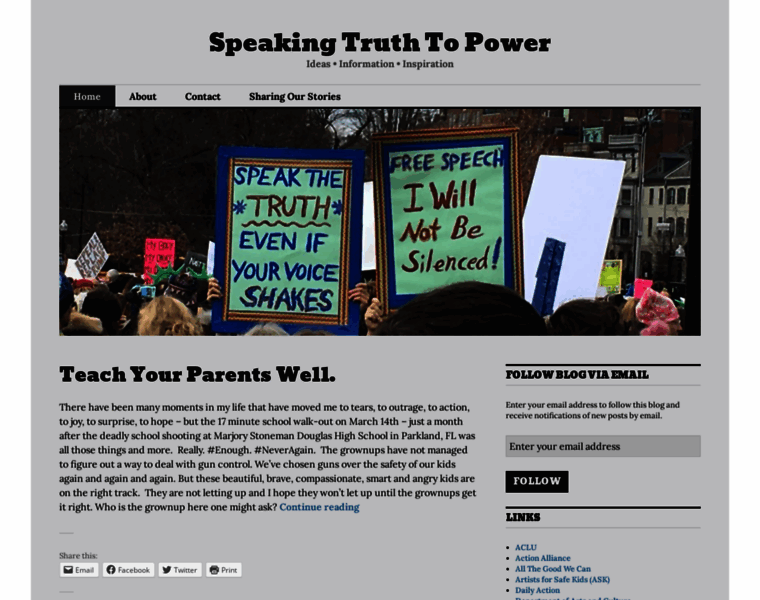 Speakingtruthtopower.blog thumbnail