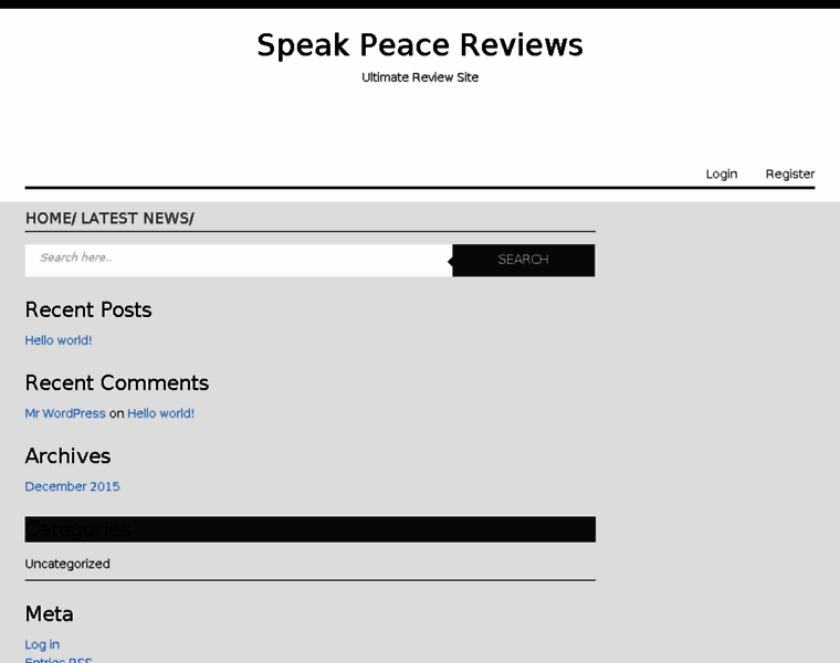 Speakpeace.net thumbnail