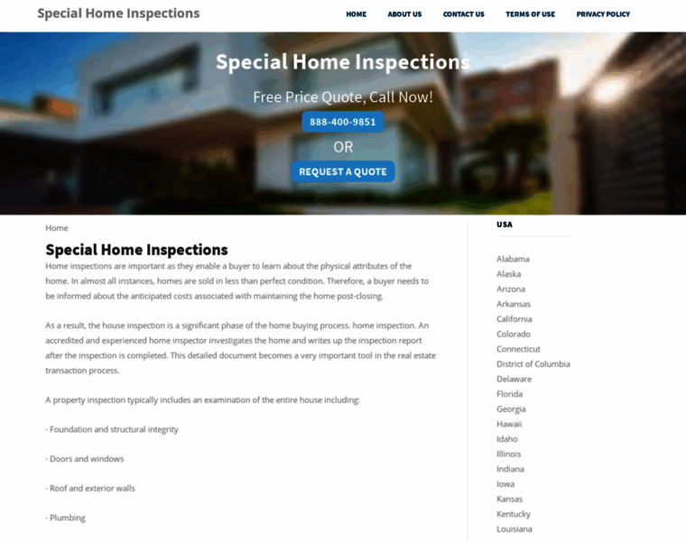 Specialhomeinspections.com thumbnail