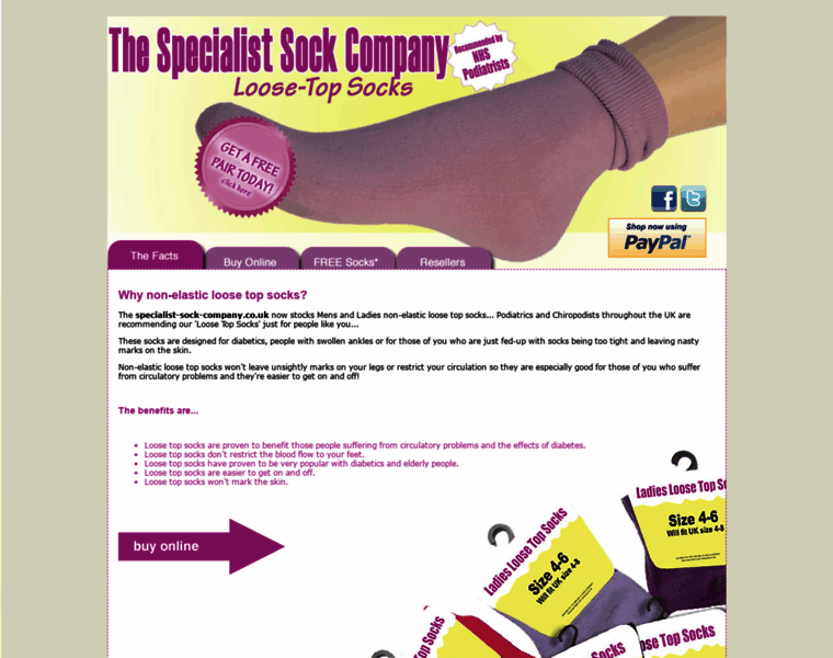Specialist-sock-company.co.uk thumbnail