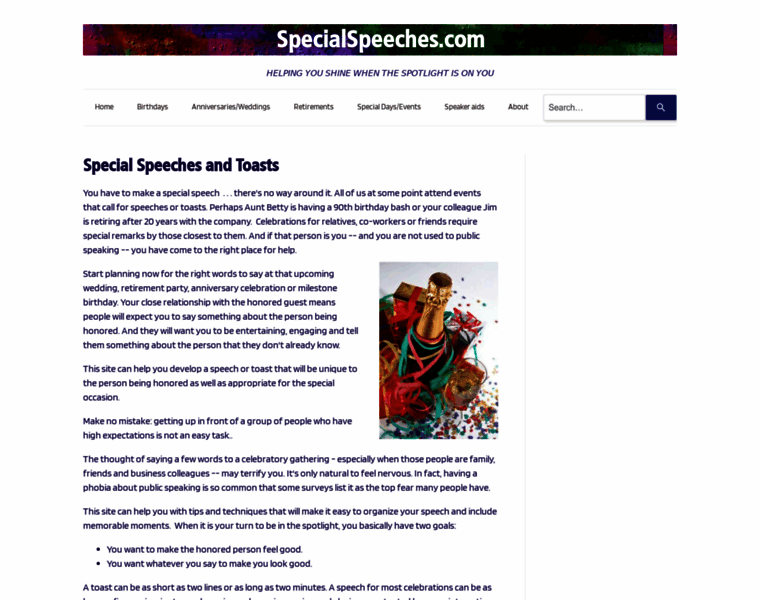 Specialspeeches.com thumbnail