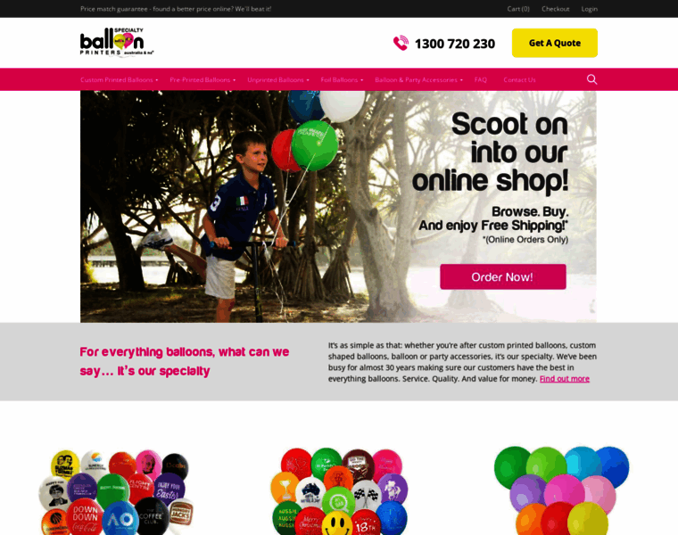 Specialtyballoons.com.au thumbnail