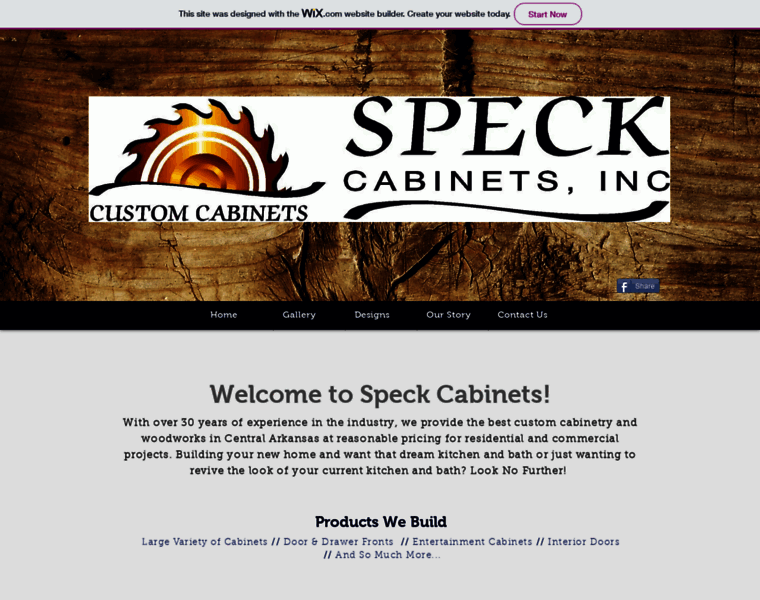 Speckcabinets.com thumbnail
