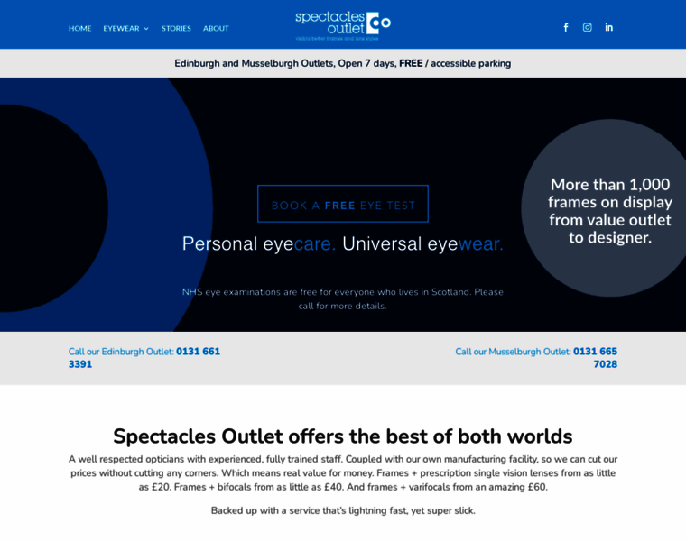 Spectaclesoutlet.co.uk thumbnail