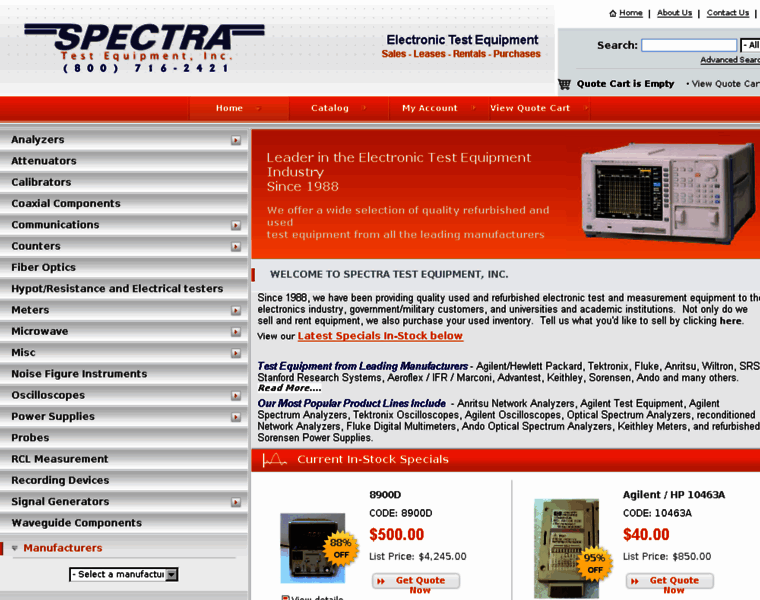Spectratest.com thumbnail