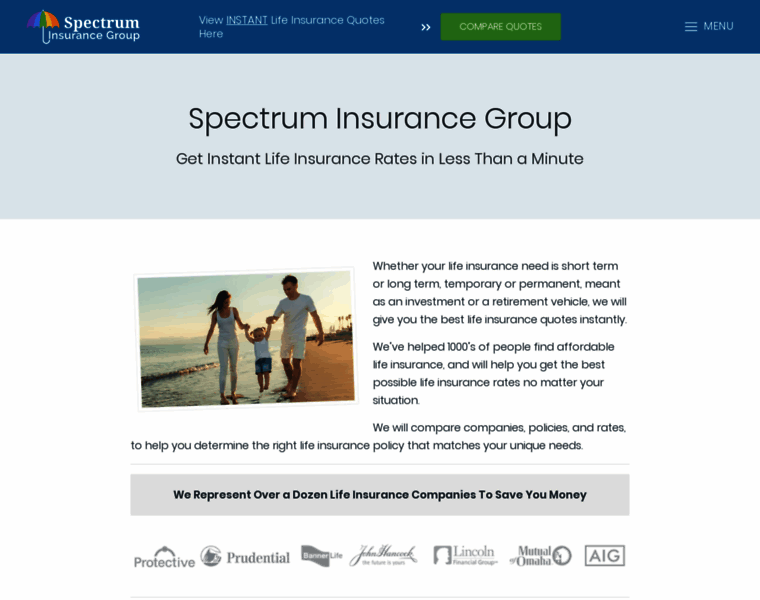 Spectruminsurancegroup.com thumbnail