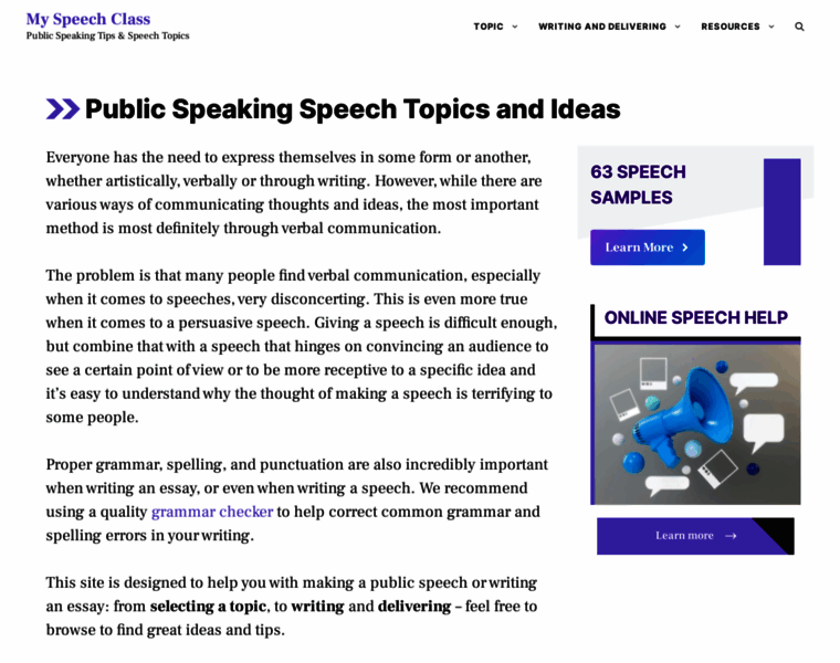 Speech-topics-help.com thumbnail