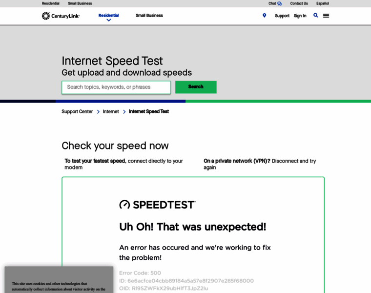 Speedtest.centurylink.net thumbnail