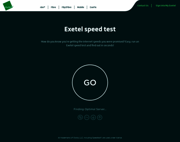 Speedtest.exetel.com.au thumbnail
