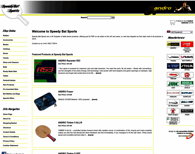 Speedybatsports.co.uk thumbnail
