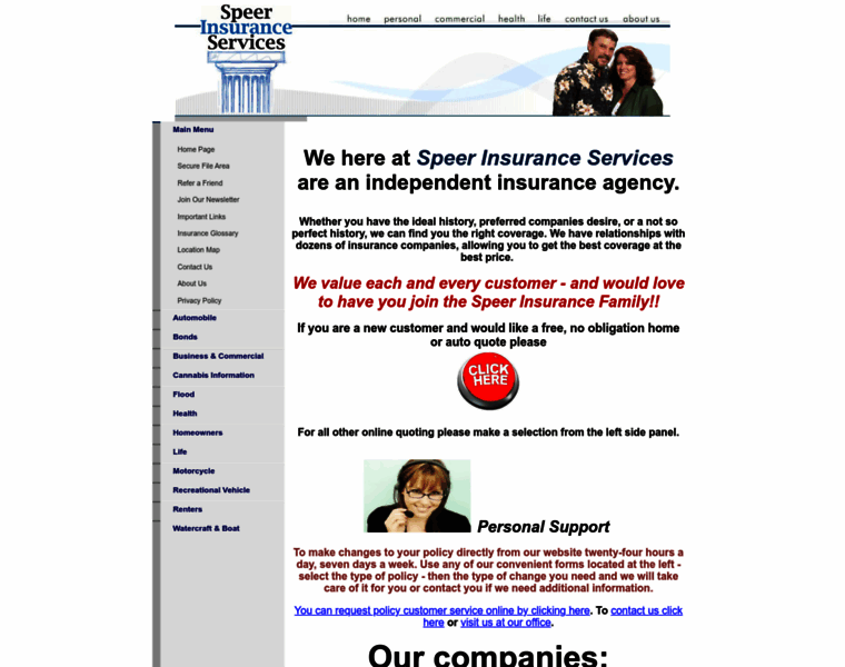 Speerinsurance.com thumbnail