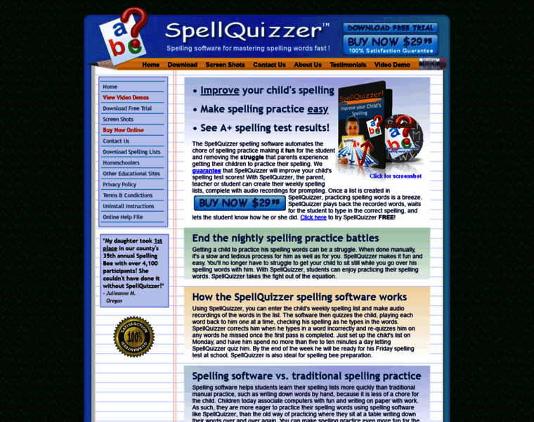 Spellquizzer.com thumbnail