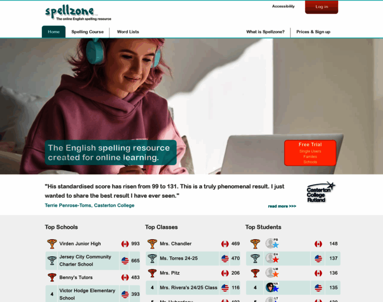 Spellzone.com thumbnail