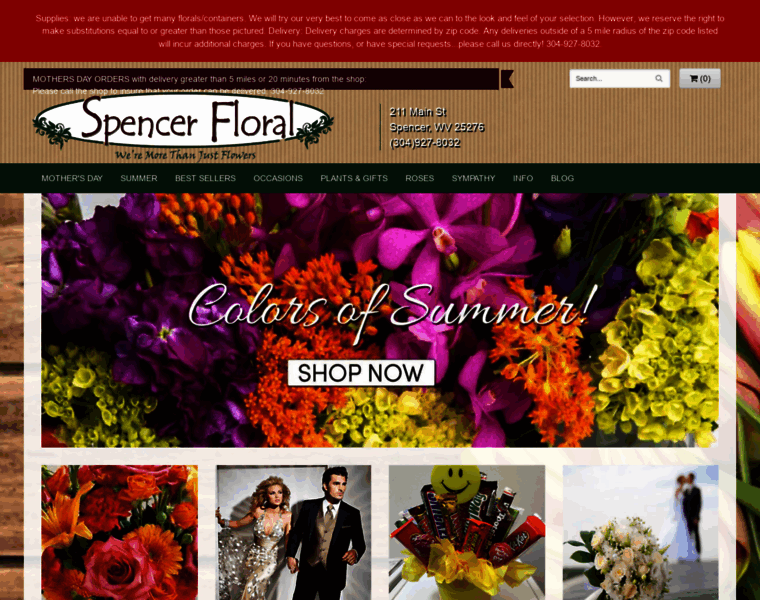 Spencer-floral.com thumbnail