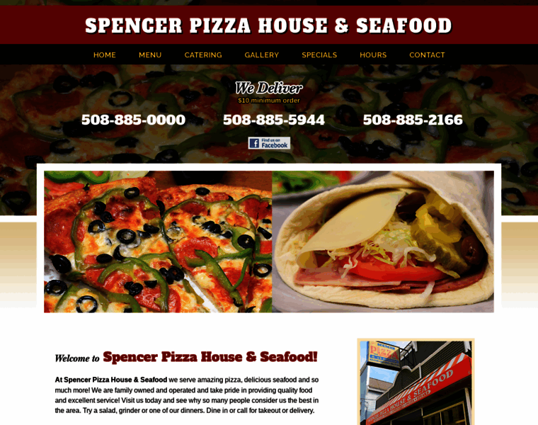 Spencerpizzahouse.com thumbnail