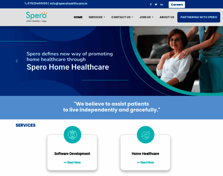 Sperohealthcare.in thumbnail