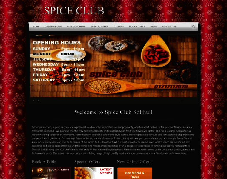 Spiceclubsolihull.com thumbnail