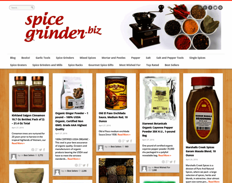 Spicegrinder.biz thumbnail