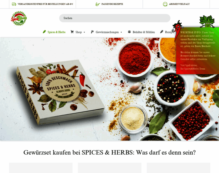 Spices-herbs.de thumbnail