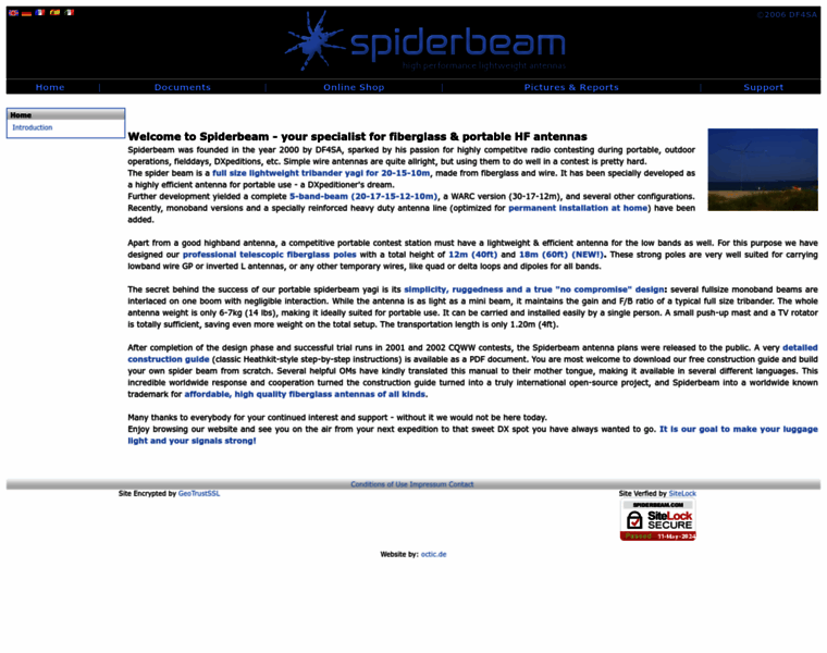 Spiderbeam.com thumbnail