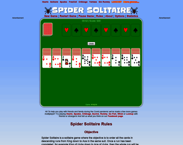 Spidersolitaire-cardgame.com thumbnail