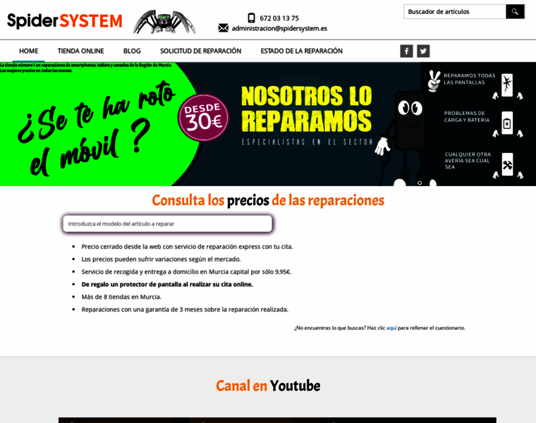 Spidersystem.es thumbnail