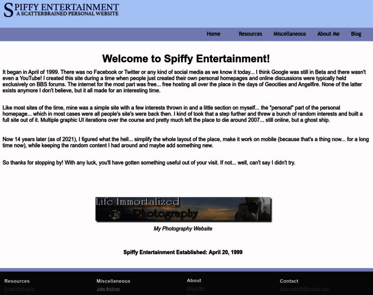 Spiffy-entertainment.com thumbnail