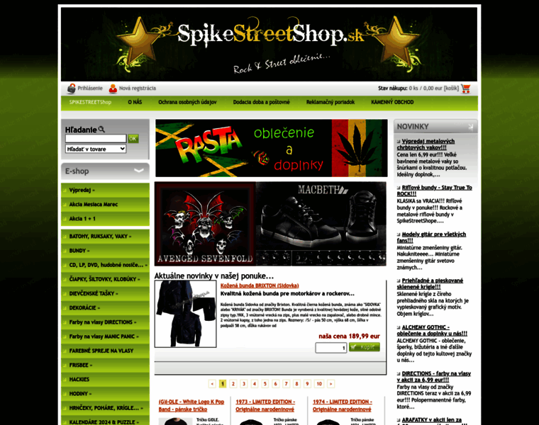 Spikestreetshop.sk thumbnail