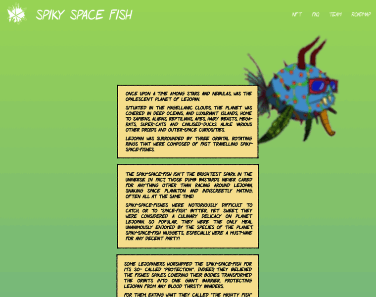 Spikyspacefish.com thumbnail