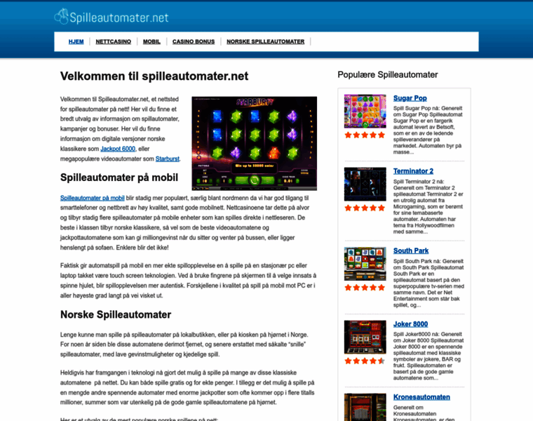 Spilleautomater.net thumbnail