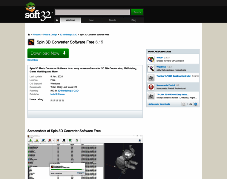 Spin-3d-converter-software-free.soft32.com thumbnail