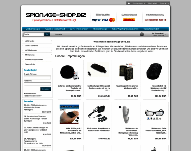 Spionage-shop.biz thumbnail