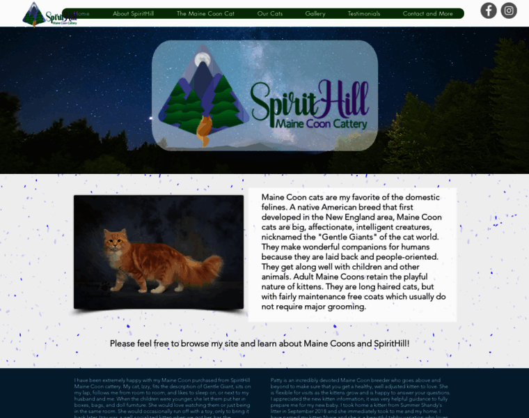 Spirithillcats.com thumbnail