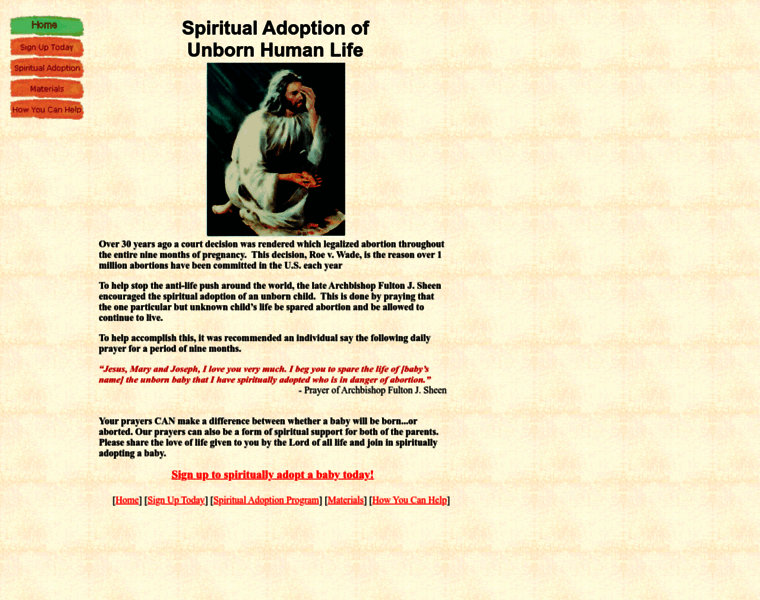Spiritualadoption.org thumbnail