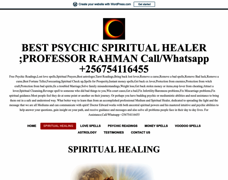 Spiritualhealingandpsychics.wordpress.com thumbnail