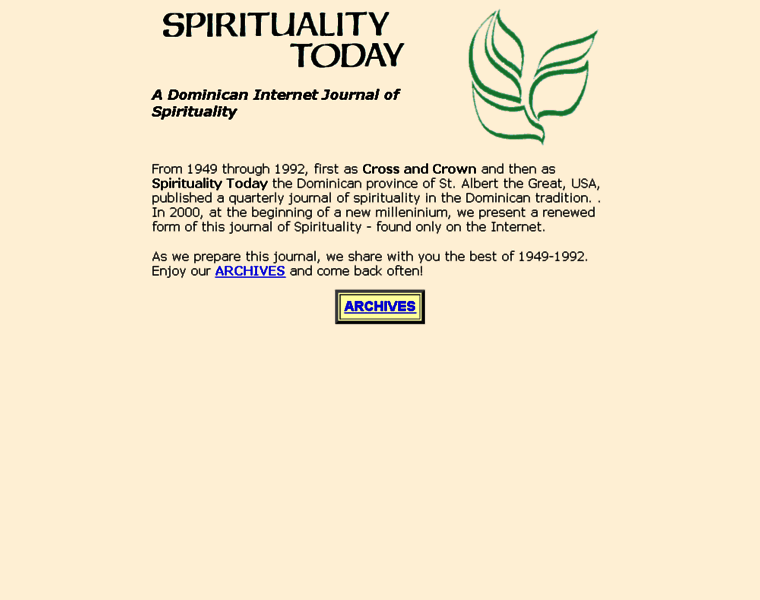 Spiritualitytoday.org thumbnail