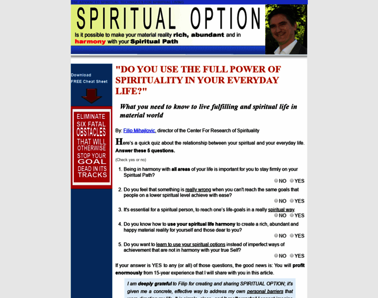 Spiritualoption.com thumbnail