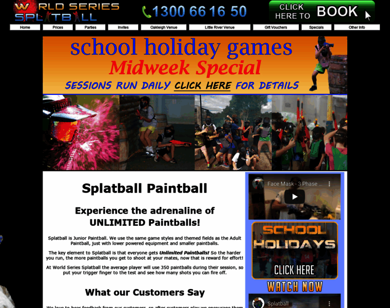 Splatballpaintball.com.au thumbnail