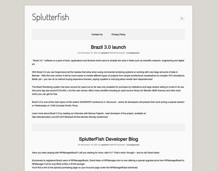 Splutterfish.com thumbnail